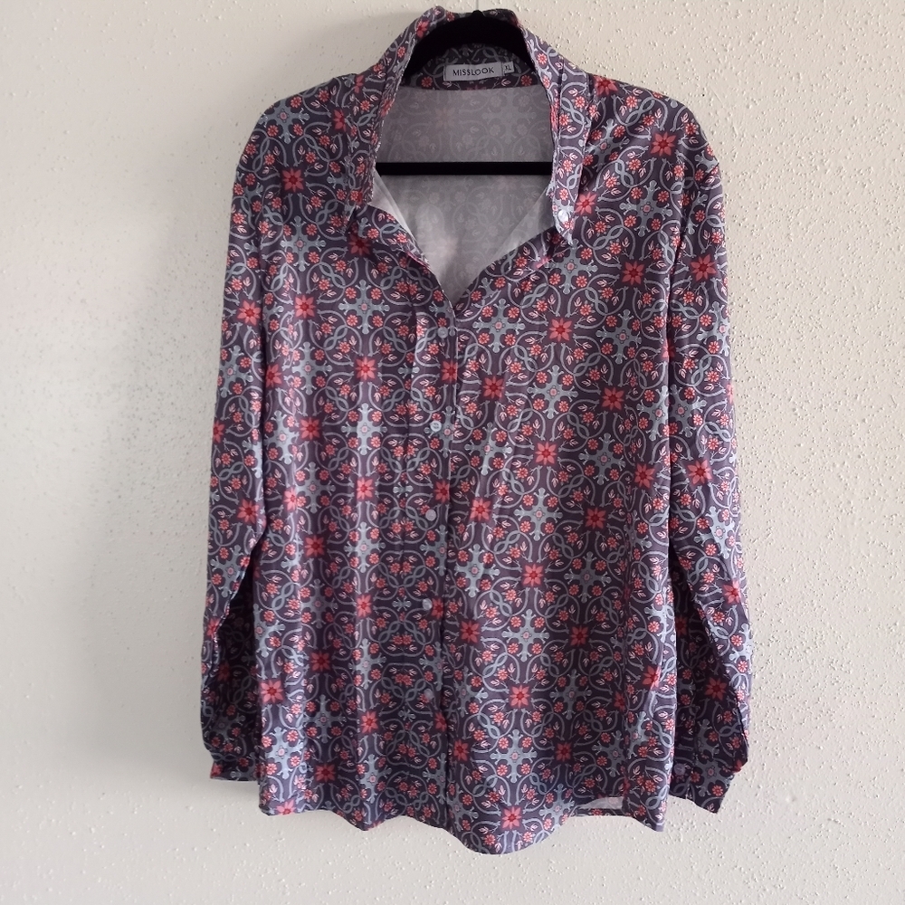 Misslook Floral Print Blouse XL